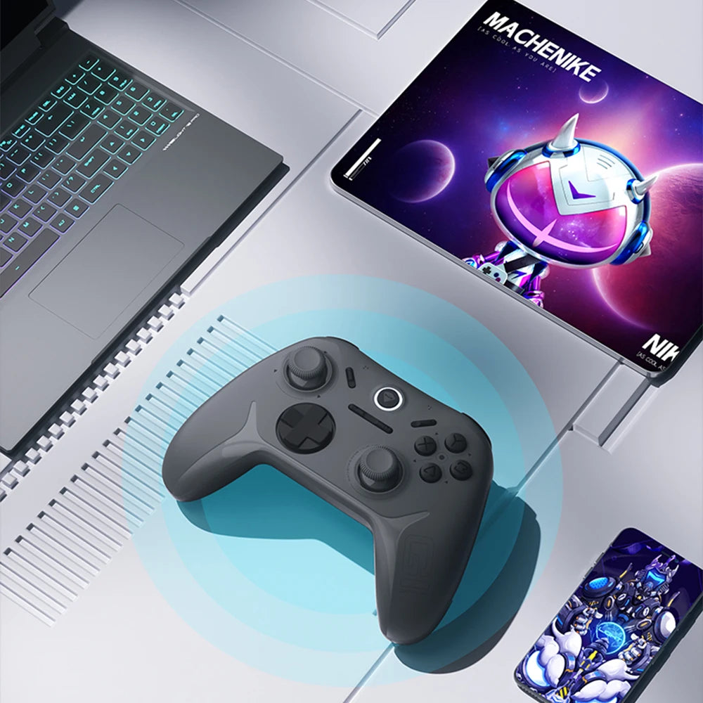 Machenik G1 Three-Mode Gamepads RGB Colorful Hall Effect Joystick Multiplatform Wireless Controller 2.4g Bluetooth Connection