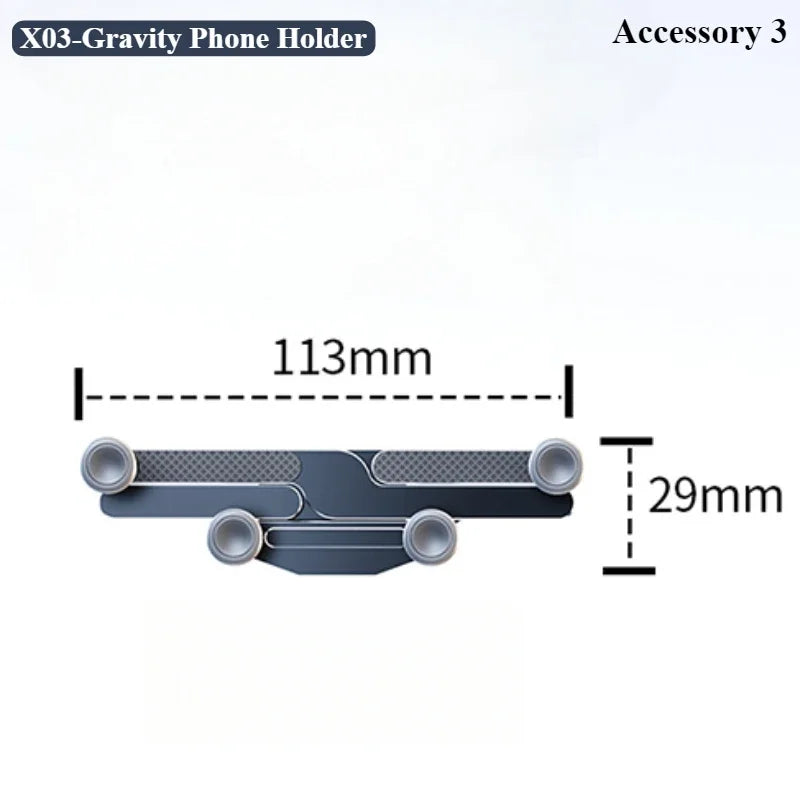 Hipacool Dual-position Car Screen Phone Holder Bracket Aluminum Alloy Adjustable for Tesla Model 3 Highland Y Car Accessories