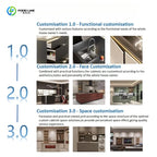 Customized Bestselling Custom Outdoor Kitchen Modern Design Modern Modular Stainless Steel Cabinets