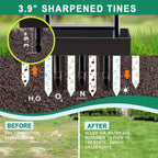 Durable Iron 3-Prong Soil Cultivator, Perfect Gardening Aid Tool for Home Lawn Maintenance and Landscaping Projects