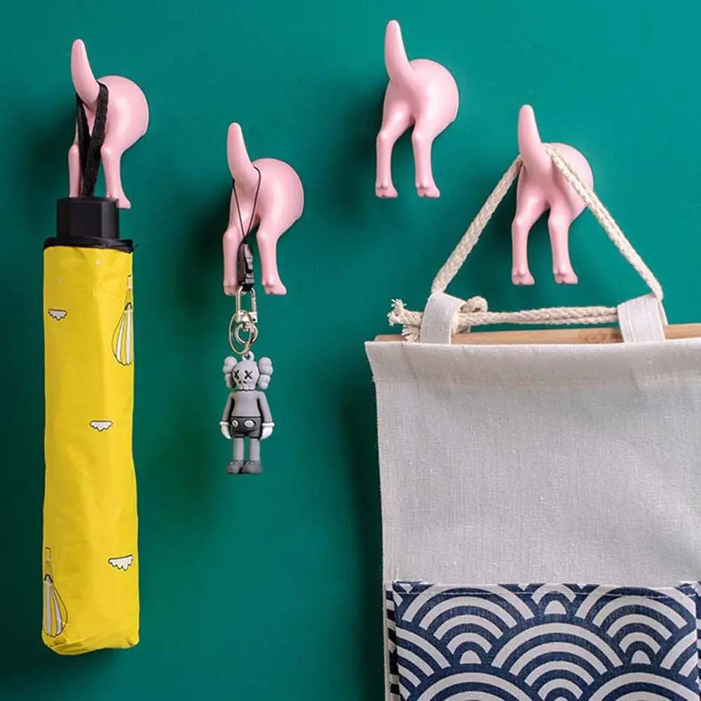 Kitchen Nordic Clothes Key Self Adhesive Towel Wall Mounted Hanger Key Holder Storage Rack