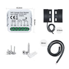 GIRIER WiFi Smart Garage Door Opener Controller Works with Alexa Google Home Assisant Alice App Remote Control No Hub Required