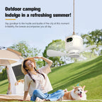Portable Wireless Ceiling Fan Light Rechargeable Camping Fan with Remo