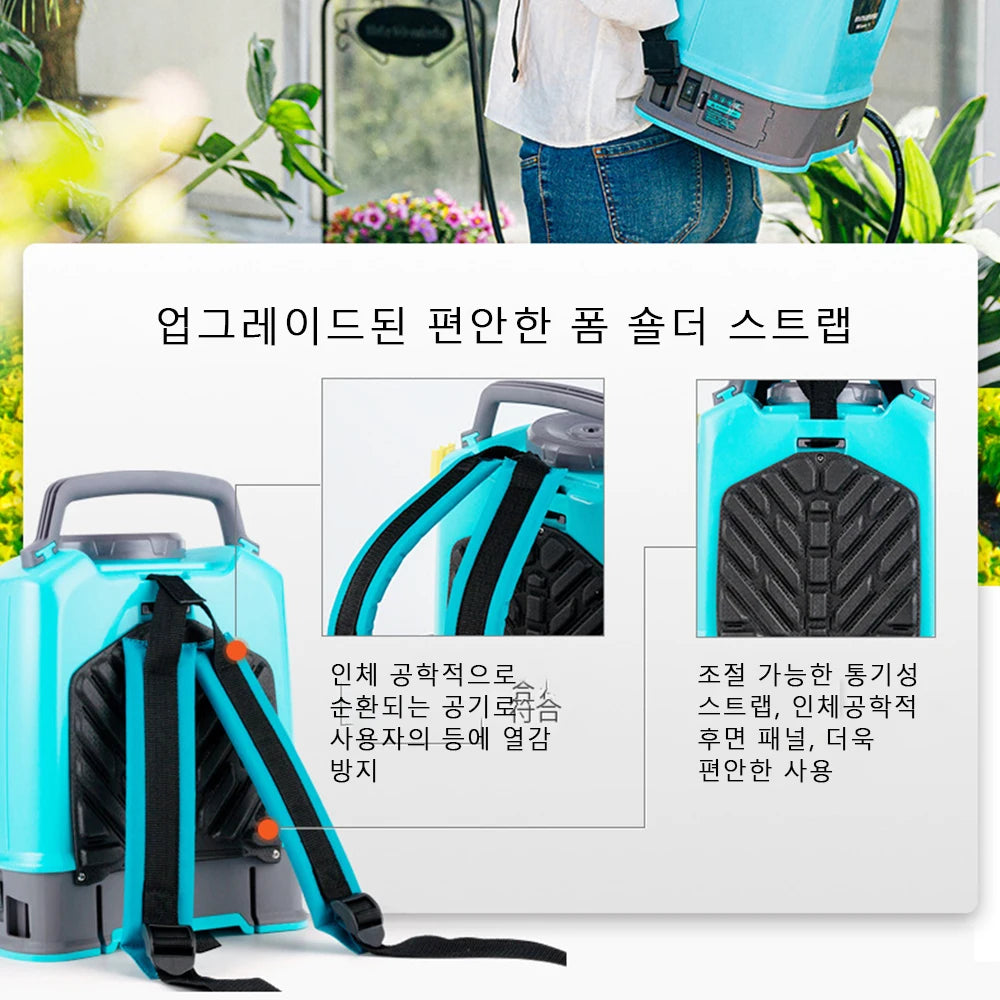 10L one battery electric spray recharge spray rechargeable agricultural gardening tools high-pressure atomizing battery spray