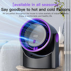 Desktop Smart Electric Fan 100 Wind Speed Settings Usb Charge Digital