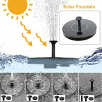 13/16/18cm Floating Solar Fountain Pumps: Breathtaking Decor for Garden Bird Baths, Pools & Ponds