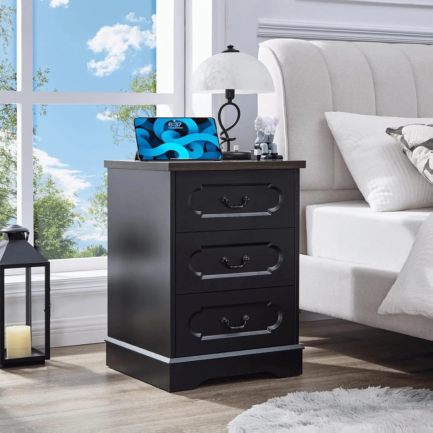 5 Drawer Dresser for Bedroom Farmhouse Cherry Wood Chest of Drawers for Bedroom Dresser, Rustic Wide Drawers Dressers