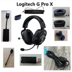 Original Spare parts for Logitech G Pro X headset Replacement Hinge buckle Adapter Receiver,Microphone,audio card,Audio cable