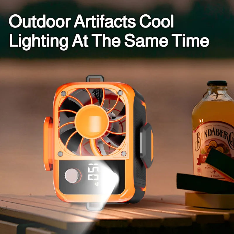Portable Outdoor Camping Rechargeable Waist Fan Rapid Cooling Super St