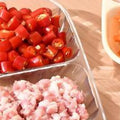 Kitchen Scallion Ginger Garlic Side Dish Compartmentalized Storage Tray 5 Grids Hot Pot Preparation Ingredients Divided Plate