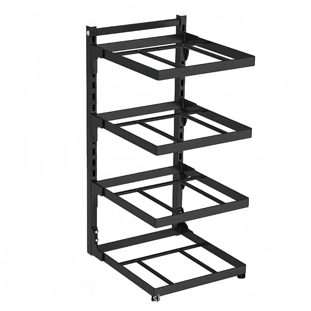 Kitchen Sink Storage Rack Multi-Layer Cooker Storage Rack for Home Stovetop Cabinets Adjustable Pot Rack Pantry Storage
