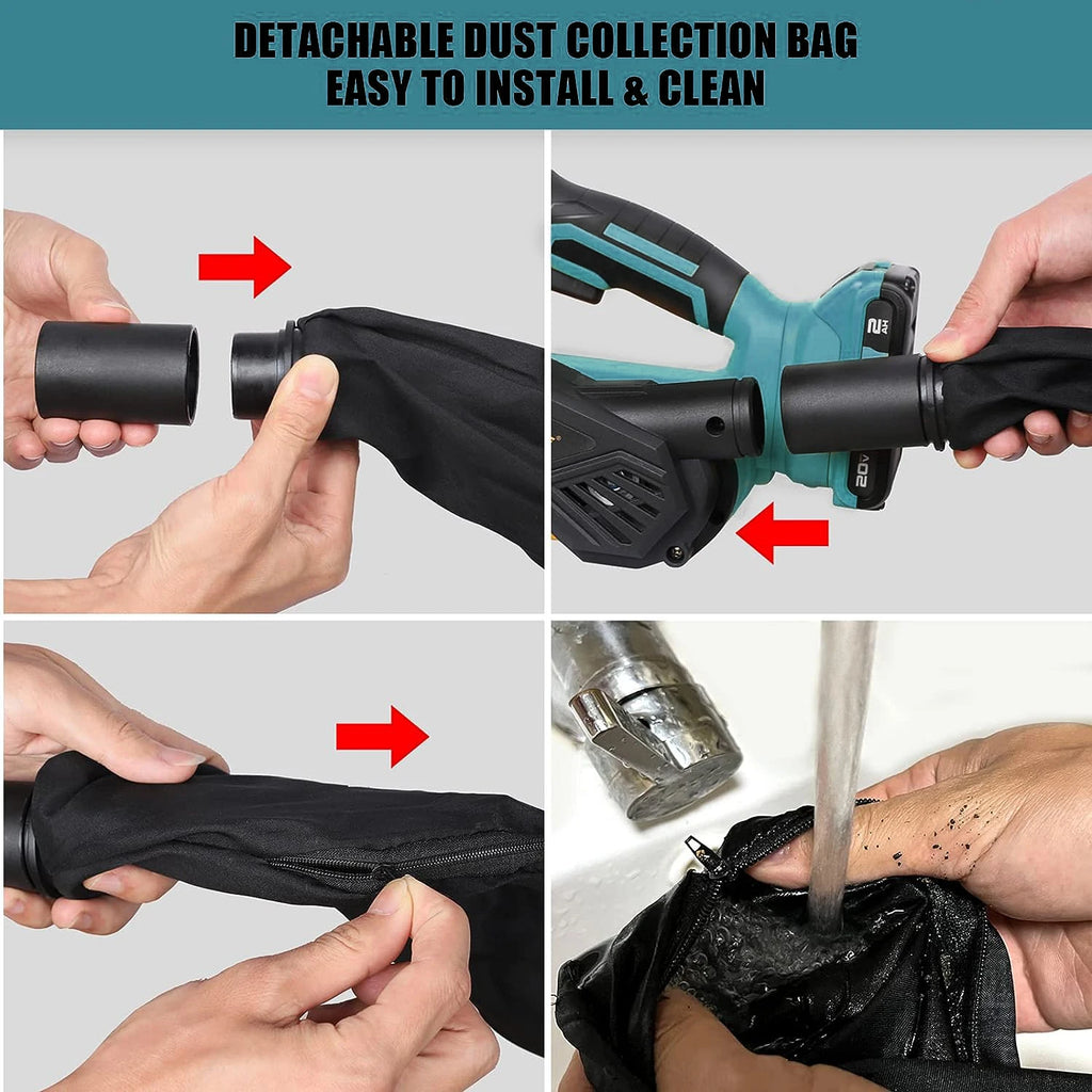 Mellif Cordless Belt Sander for MAKITA 18V Battery (Tool Only) Brushless Power Sander Electric Sander Machine, Dust Bag Included