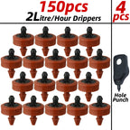 20-200pcs 2L 4L 8L 1/4'' Garden Drip Irrigation Dripper Automatic Steady Flow Water Saving Dropper  Nozzle for Greenhouse Bonsai