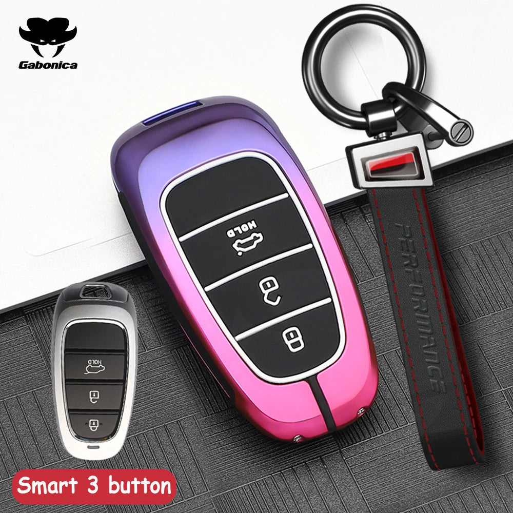 3 4 Buttons New Car Smart Key Case Cover For Hyundai N Performance Tucson Solaris Sonata Hybrid NEXO NX4 Santafe dn8 Accessories