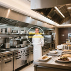 Professional Commercial Restaurant Kitchen Equipment Stainless Steel Electric Burner 6L Capacity Complete Set