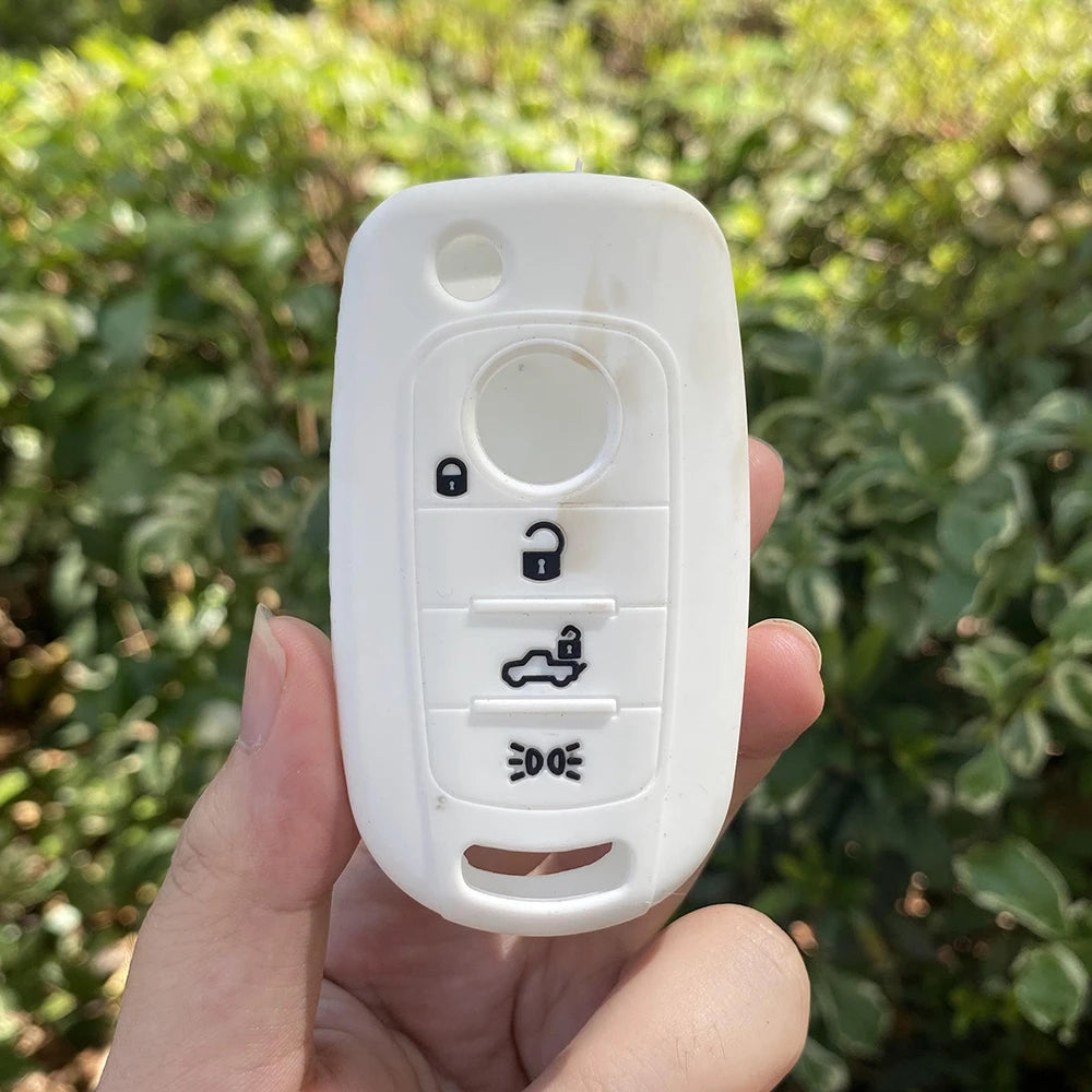Silicone Car fob Key Case Cover Shell skin bag For FIAT 500X Doblo Argo Toro Nuovo Grazie Tipo Freedom filp Key chain Protector