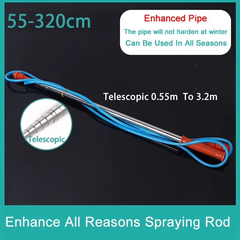New Retractable 2.2/3.2m Spraying Rod For Hand Pressure Sprayer Outdoor Garden Pesticide Spray Tree Watering Can Accessories
