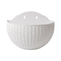 1PC Flower Pot Exquisite Wall-mounted Plastic Wall Hanging Basket Flowerpot For Outdoor Garden Balcony Planter Bucket Home Decor