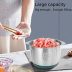 304 Stainless Steel Electric Meat Grinders Multifunction Vegetable Fruit Pepper Garlic Chopper Mincer Baby Food Blender