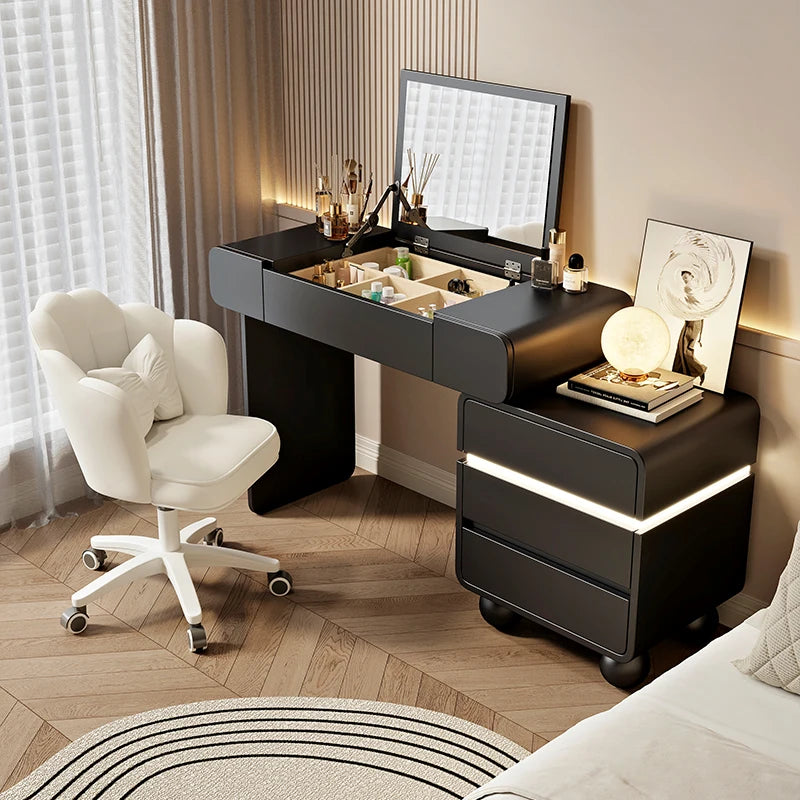 Vintage Trendy Vanity Dresser Modern Nordic Italian Unique Makeup Table Minimalist Elegant Aesthetic Vestidores Hotel Furniture