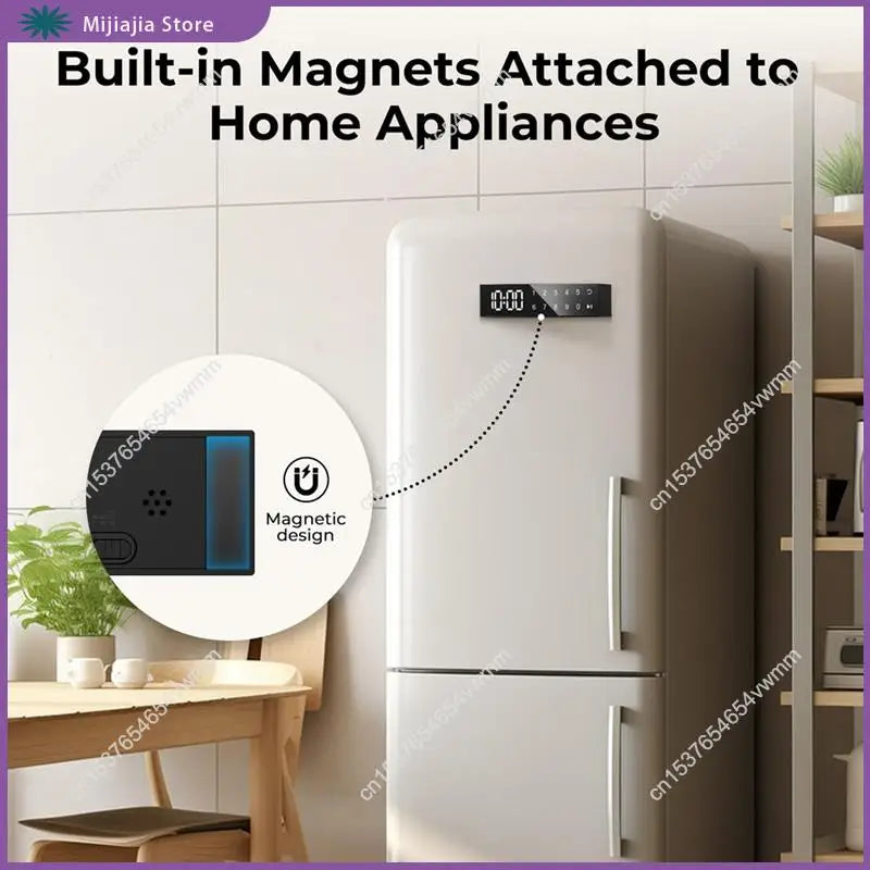 Kitchen Timer With Touch Screen, Magnetic Back For Refrigerators,Ovens, Easy-To-Use LED Digital Display SALES