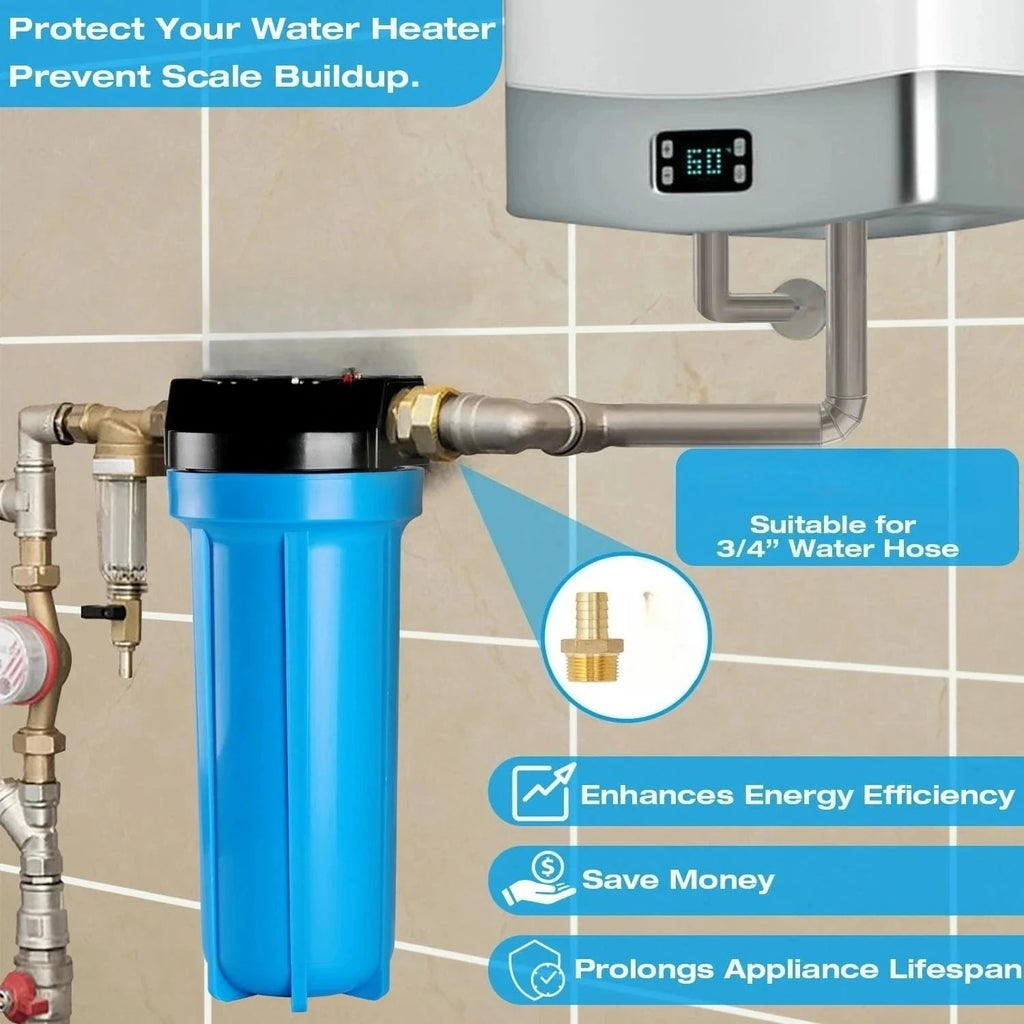 Whole House Water Descaler Scale Calcium Inhibitor Inline Water Soften