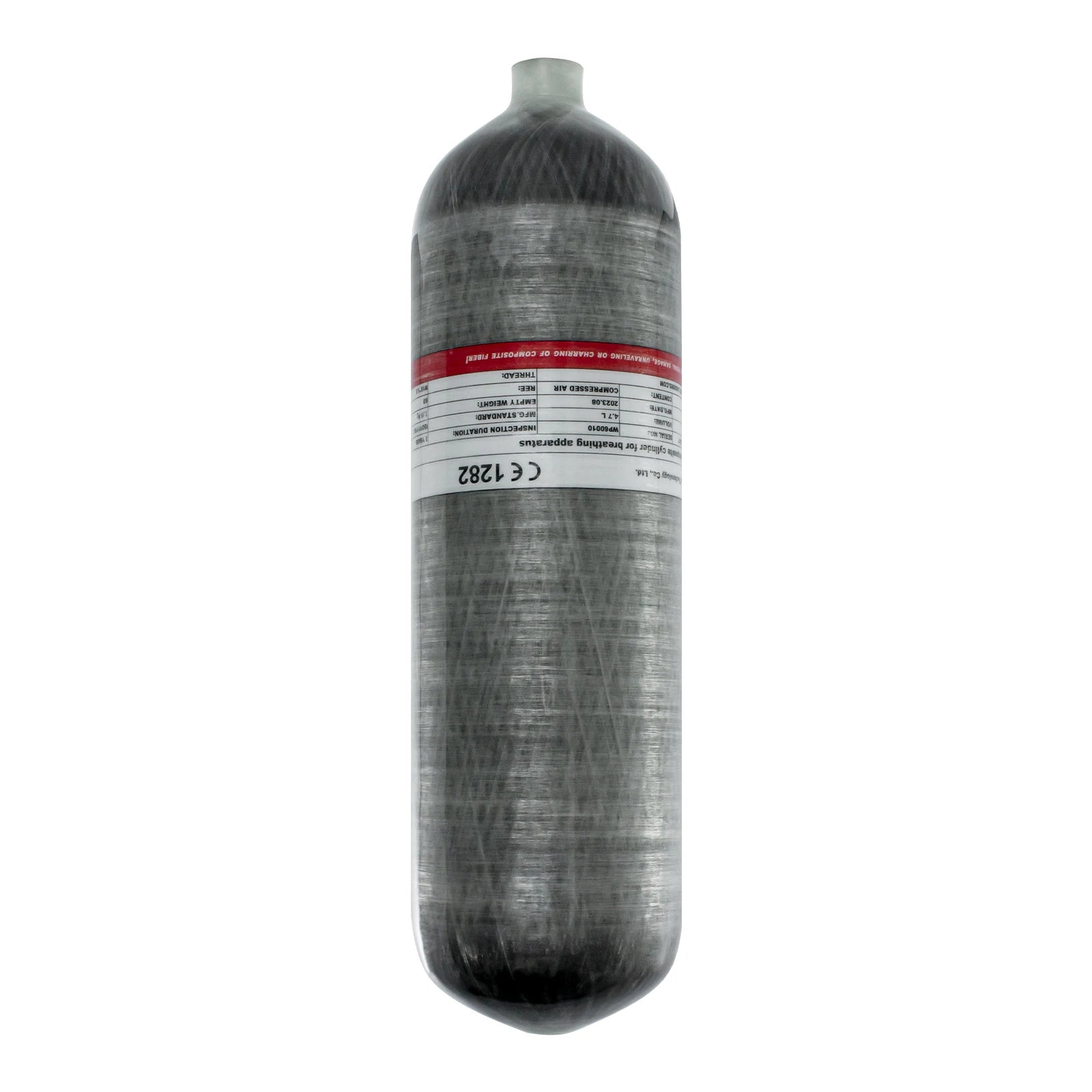 TUXING 4500Psi 4.7L Carbon Fiber Cylinders 300Bar High Pressure Cylinders for HPA Scuba Diving Tank Thread M18*1.5