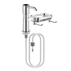 Kitchen Sink Soap Dispenser Sink Soap Dispenser With Tray Hook Extension Tube Detergent Countertop Dishwashing Liquid Soap Dispe