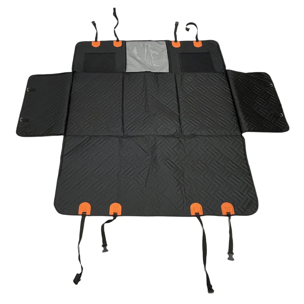Pet Car Seat Protector Anti Slip Waterproofing Dog Car Seat Cover 600D Oxford Cloth Reinforced Stitching with Straps for Travel