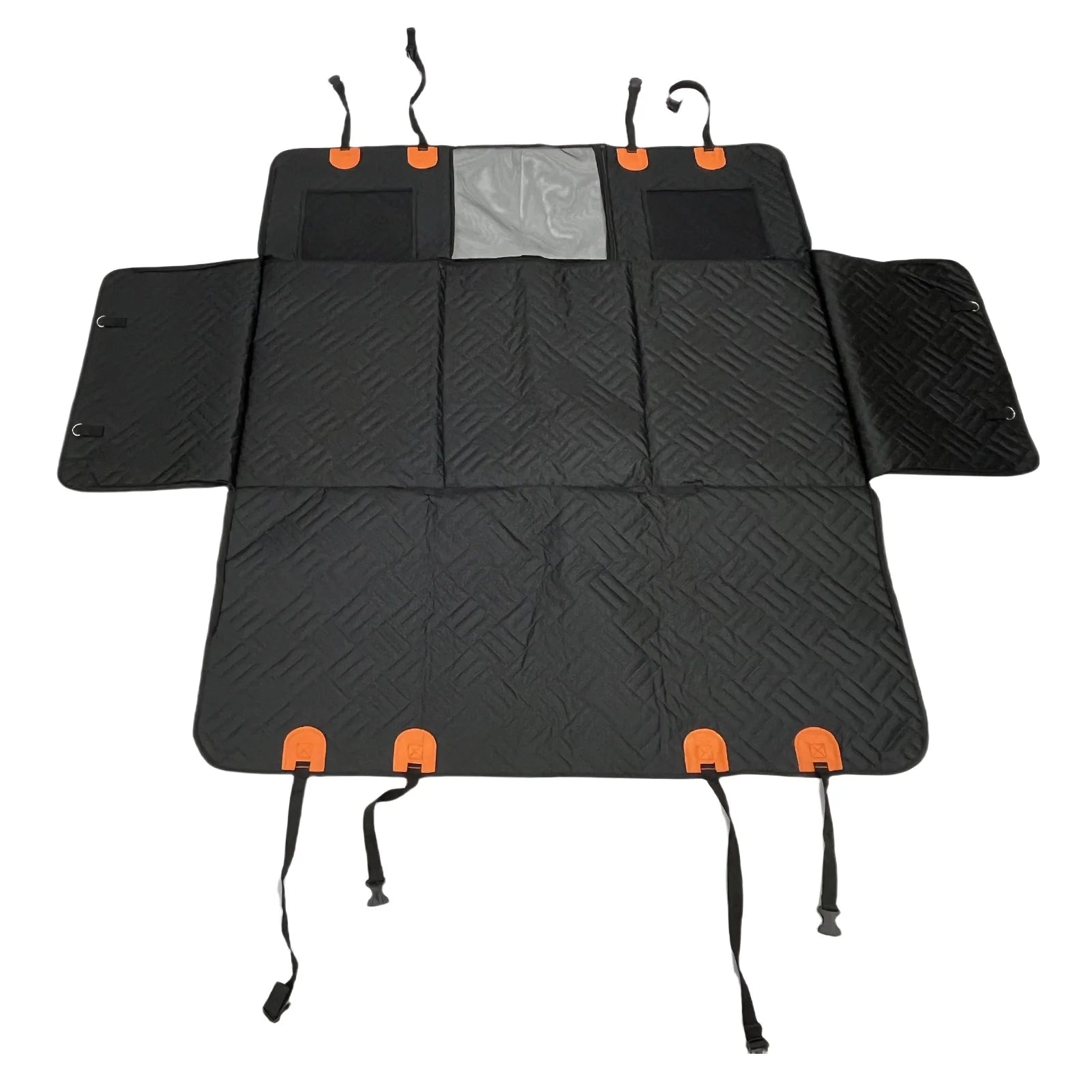 Pet Car Seat Protector Anti Slip Waterproofing Dog Car Seat Cover 600D Oxford Cloth Reinforced Stitching with Straps for Travel