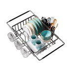 Kitchen Retractable Dish Drying Rack Home Sink Dish Storage Rack Stainless Steel Dish Drainer Kitchen Supplies