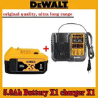 Original DEWALT battery，20V,，6AH， rechargeable lithium-ion battery， DCB115， DCB118,，Dewalt tool battery, dewalt ，DCB1104 charger