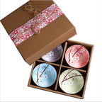 Japanese Colour Kitchen Utensils Porcelain Ceramic Bowl With Box Tableware Set