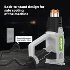 HUEPAR TOOLS Hot Air Gun 2300W 220V/110V Heat Gun with LCD Digital Display Hot Air Gun 122℉-1112℉(50℃-600℃) 10 Accessories