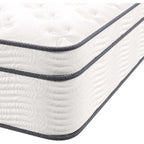 14” Innerspring and Memory Foam Queen Mattress With Individually Encased Coils, White