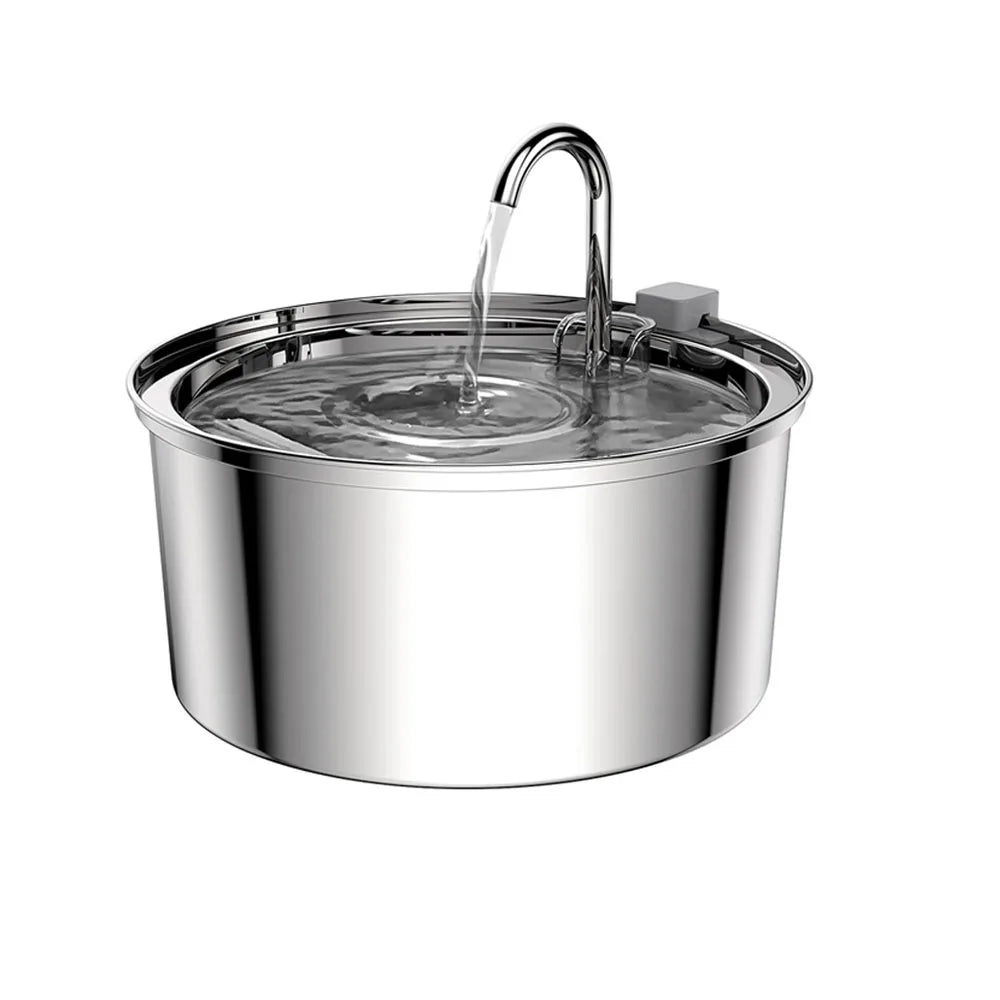 Stainless Steel USB Pet Water Fountain | AlluCanFind