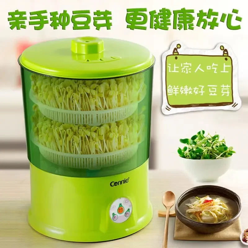 Intelligent Bean Sprouts Machine Grow Automatic Large Capacity Thermostat Green Seeds Growing Automatic Bean Sprout MachineEU US
