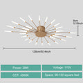 Modern LED Ceiling Light for Living Room Lamp Bedroom Ceiling Chandeliers AC 90-260V Gold Black Home Decoration Light Fixture