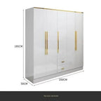 White Gold Wardrobe Designer Clothes Waterproof Children Wardrobe Organizers Nordic Vestidor De Armario Abiertos Hotel Furniture