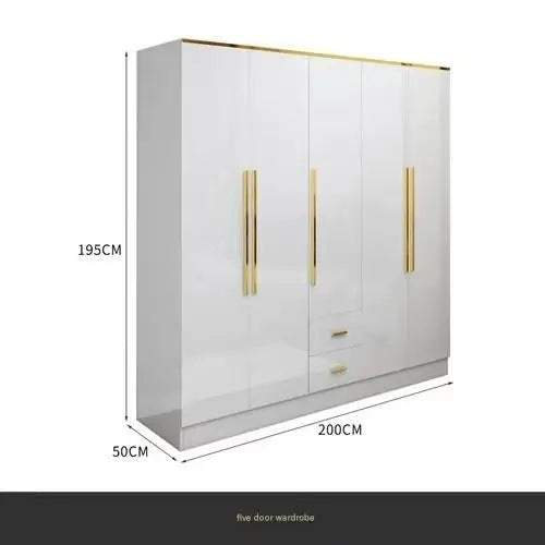 White Gold Wardrobe Designer Clothes Waterproof Children Wardrobe Organizers Nordic Vestidor De Armario Abiertos Hotel Furniture