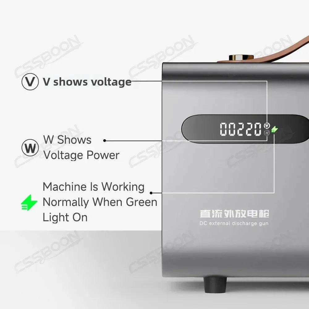 CSSBOON V2L Discharger Gun for Tesla Model 3 Y X S Car Inverter NACS CCS2 AC 110V-120V Portable Power Conversion Socket