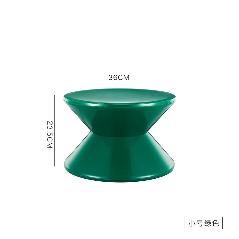 K-star Nordic Style Shoe Changing Stool Home Art Small Bench Simple Children Plastic Low Stool Creative Round Stool Hot 2024