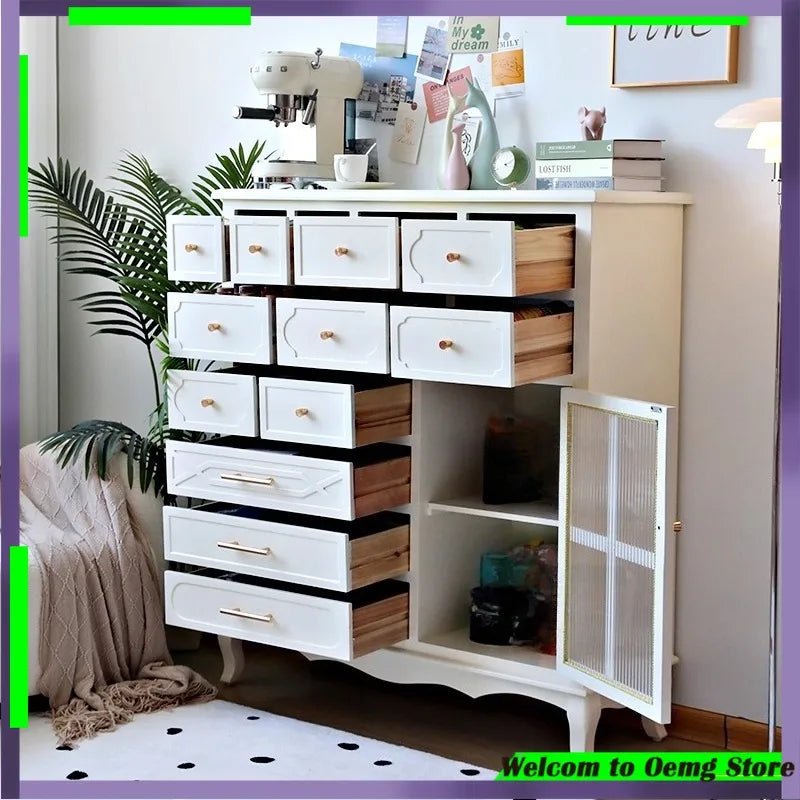 Luxury Dust Proof Living Room Cabinets Craft Organizer Kitchen Storage Cabinet House American Muebles Hogar Home Accessories