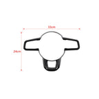 JIDIXIAN fit for Jeep Wrangler JL for Gladiator JT 2018 2019 2020 2021 2022 2023 2024 Car Steering Wheel Decoration Panel Cover