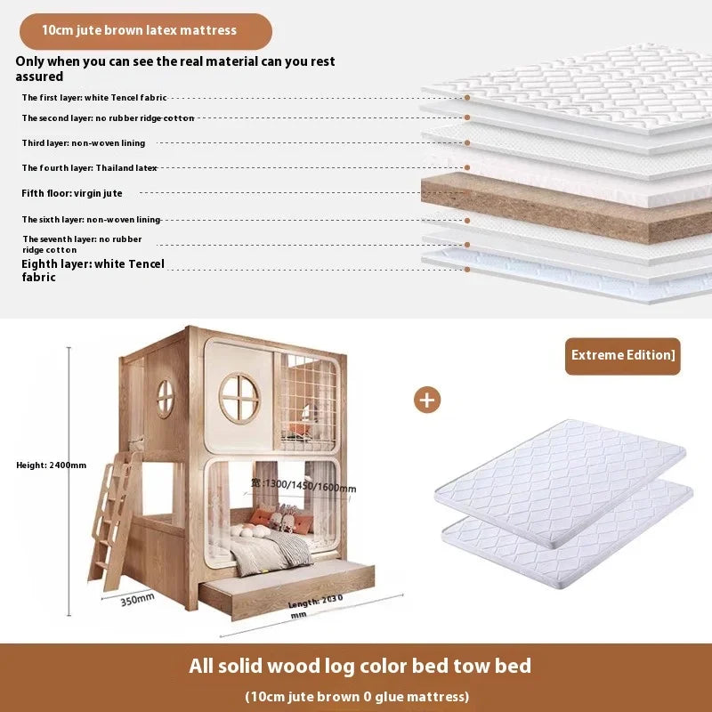 Kids Bed Kids Bedroom Furniture Children's Family Girl Beds Letto Bambini Children's Montessori Bed Wood Children's Bed