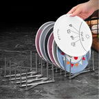 Kitchen Tools Stainless Steel Dish Rack Organizer with Drainage Retractable Dish Stand Foldable Reusable Utensil Holder Kitchen