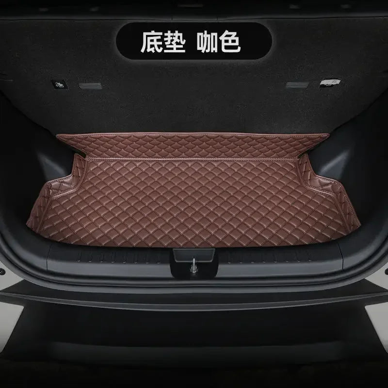 For BYD Dolphin Mini 2025 Custom Car Trunk Mat BYD Seagull Leather Full Coverage Cargo Liner Waterproof Interior Accessories