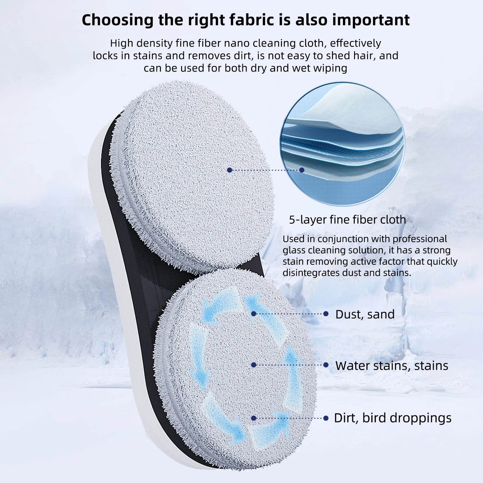 5600pa Window Cleaning Robot Household Intelligent Vacuum Remote Control Anti Fall Electric Window Washer Glass Cleaner