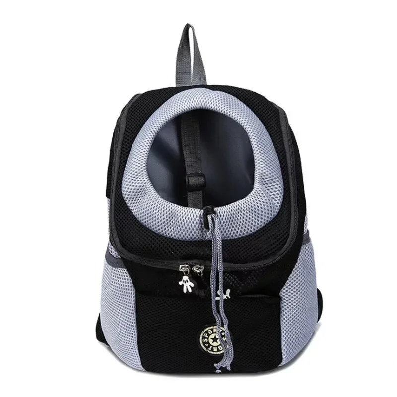 New Portable Double Shoulder Pet Carrier Backpack - Outdoor Travel Mesh