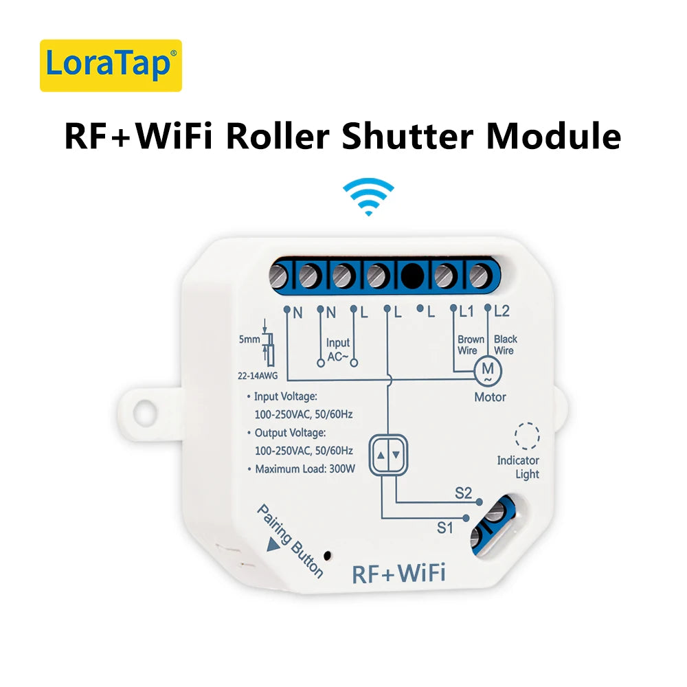 LoraTap RF 868Mhz 1,2,4 Channels Portable and Mountable Remote Control for Curtain Roller Shutter Blinds Switch